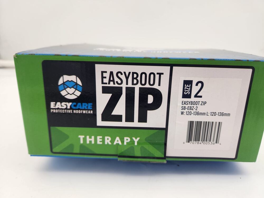 EasyCare Easy Boot RX2 Horse Boot Black/Blue Size 2 Open Box.